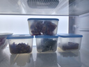 特百惠（Tupperware）肉類海鮮收納盒家用冰箱密封儲(chǔ)藏冷凍塑料保鮮盒700ml 藍(lán)色4個(gè)700ml 曬單實(shí)拍圖