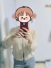 她池天絲亞麻輕薄透氣上衣2025春夏新款女裝V領(lǐng)長(zhǎng)袖空調(diào)針織開衫 曬單實(shí)拍圖