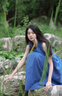 清池影（QINGCHIYING）法式無袖背心吊帶連衣裙子女夏季2025新款小個子海邊度假藍(lán)色長裙 【藍(lán)色】【超好看高端精致廳里廳 M 45/55kg 曬單實拍圖