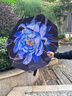 左都（ZUODU）遮陽(yáng)傘加大號(hào)防曬防紫外線彩膠大花太陽(yáng)傘女晴雨兩用折疊便攜雨傘 【沐蓮】插畫彩膠upf50+晴雨兩用 曬單實(shí)拍圖