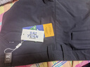 百圓褲業(yè)秋冬加絨輕商務(wù)防潑水小直筒休閑褲厚款 藏青色 36(180/92B) 曬單實拍圖
