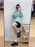 星期六;ST&SAT品牌黑色厚底樂(lè)福鞋女款2025春季新款系帶單鞋小個(gè)子增高小皮鞋女 SSD1112SJQ黑色7CM增高顯瘦 37 曬單實(shí)拍圖