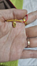 伊生緣腳鏈黃金 999足金轉(zhuǎn)運(yùn)珠小拖鞋金珠子吊墜編織本命年紅腳繩女 A款：小拖鞋腳鏈 重約0.4-0.6g 曬單實(shí)拍圖