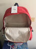 匡睿書(shū)包初中學(xué)生日系復古大容量休閑高中大學(xué)生雙肩包輕便高顏值背包 紅色（帶飛行員狗狗掛件） 曬單實(shí)拍圖