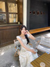 格邏恩（GELUOEN）法式初戀公主小飛袖連衣裙子女2025夏季海邊度假設(shè)計感仙女中長裙 圖片色 均碼 【可備注碼數(shù)】 曬單實拍圖