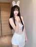 超超鴨（CHAOCHAOYA）2025春秋新款上新若隱若現女性感睡衣絕美女款夏季絲滑吊帶睡衣裙 白色【裙子+內褲】 均碼 (建議80-125斤) 曬單實(shí)拍圖