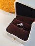 AEAW Jewelry培育鉆石重金版戒指女戒指白18K金訂婚結(jié)婚戒指扭臂六爪雪花顯鉆 18K金50分DVS1/3EX上海IGI證書(shū) 曬單實(shí)拍圖