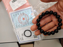 鉑吶苓天然黑曜石手串烏金水晶瑪瑙手環(huán)手鐲佛珠情侶手鏈男女款生日禮物 烏金黑曜石手串12mm+證書禮盒 曬單實拍圖