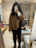 綴櫻羊羔毛外套女皮毛一體小個(gè)子加厚2025新款鹿皮絨小香風(fēng)短款外套 圖片色 S 曬單實(shí)拍圖