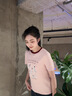 LAGOGO可愛(ài)斑點(diǎn)狗粉色T恤女拉谷谷2025年夏季新款撞色圓領(lǐng)短袖 粉紅色 M 曬單實(shí)拍圖
