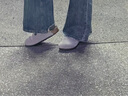 BIRKENSTOCK勃肯德國進口新品男女鼠尾草綠牛皮絨面革軟底Boston包頭拖鞋 鼠尾草綠常規(guī)版1029766 40 曬單實拍圖