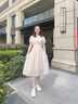 lagogo法式收腰碎花連衣裙女拉谷谷2025春夏新款洋氣顯瘦度假裙 混色 M 曬單實拍圖