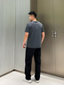 HLA海瀾之家休閑褲25春新三體聯(lián)名系列純色合體休閑褲男 黑色5C XL 180/90A 推薦149~162斤 曬單實拍圖