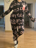SONDR帶胸墊一體睡衣女款夏季露比可愛(ài)短袖二件套黑色大碼家居服春秋天 loopy（男黑口袋） M 女（建議身高150b 曬單實(shí)拍圖