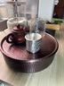 銀器時(shí)代 銀杯子999純銀茶杯百福具臻主人茶杯聞香品茗杯仿古單杯 約38克+證書(shū) 35ml 曬單實(shí)拍圖