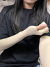 途尊膚色隱形防曬袖套冰袖冰絲涼感軍訓神器夏季防曬男女通用肉色 膚色【兩雙】 曬單實(shí)拍圖