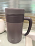 象印保溫杯 304不銹鋼真空保溫保冷把手杯 茶格 泡茶杯老師的畢業(yè)禮物 TA紫砂色 480ml 曬單實拍圖