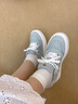 iiJin艾今2025新款8.5cm超輕厚底內增高牛仔帆布休閑板鞋女194GAA 淺藍色 37 曬單實(shí)拍圖