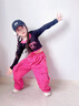 童話酷酷女童多巴胺爵士舞服裝兒童街舞套裝少兒hiphop模特走秀潮裝演出服 267玫紅長袖+976玫紅長褲 送頭戴 130碼130cm體重50-60斤左右 曬單實拍圖