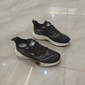 回力跑步鞋男鞋春夏運動(dòng)休閑鞋新款飛織透氣男士一腳蹬鞋子 黑色 42 曬單實(shí)拍圖