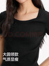 森馬（Semir）[商場(chǎng)同款]短袖T恤女短款涼感緊身2025夏大圓領(lǐng)上衣101325100006 曬單實(shí)拍圖