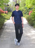 金利來(lái)【涼感/彈力】春夏新款短袖T恤男提花環(huán)保時(shí)尚圓領(lǐng)針織衫上衣 寶藍-85 XL 180/96A 推薦140-150斤 曬單實(shí)拍圖