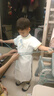 羅蒙男童漢服2025中秋兒童古風(fēng)演出服古裝小男孩國(guó)學(xué)唐裝 白色 110 曬單實(shí)拍圖
