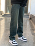 JEEP吉普寬松休閑牛仔褲男2026春季通勤百搭直筒褲青年韓版簡(jiǎn)約褲子男 曬單實(shí)拍圖