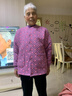 北極絨中老年人夾棉開(kāi)衫棉衣女士純棉襖三層保暖內衣加厚加棉居家服秋冬 香芋紫（夾棉上衣） XL （建議95-120斤） 曬單實(shí)拍圖