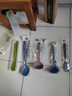naperbaby進口寶寶硅膠輔食廚具套裝 嬰兒輔食鍋鏟子組合 小號湯勺耐高溫 三件套（藍色/可備注其他顏色） 曬單實拍圖