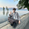 JEEP SPIRIT吉普日系長袖襯衫男士春季寬松休閑純棉襯衣外套男 淺灰色 XL  曬單實拍圖
