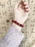 EKITIKE ?；倏颂烊恢焐笆执ぷo(hù)身符情人節(jié)七夕節(jié)禮物本命年送女友生日禮物 本命年-轉(zhuǎn)運(yùn)【生肖蛇】朱砂手串 內(nèi)徑-8MM【帶證書】 曬單實(shí)拍圖