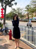 雷姆汀法式仙女風(fēng)高跟鞋女202米白色百搭蝴蝶結(jié)3cm尖頭低跟單鞋 米白色 34 曬單實(shí)拍圖