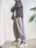 LAXSESU美式復古長袖襯衫男格子款春秋季疊穿百搭格紋襯衣hiphop休閑外套 FDX-137#黑色襯衫 L 建議100-120斤 曬單實拍圖