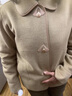 富夕2025新款媽媽秋裝外套中年婦女夾克上衣中老年女裝春秋雙面呢大衣 卡其 3XL 建議120-130斤 曬單實拍圖