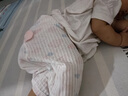 滿芽兒嬰兒大屁屁褲子夏季薄款純棉短褲兒童睡褲女寶寶7分大PP褲空調(diào)褲 云朵七分大屁屁褲 66 cm 曬單實拍圖
