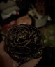 佳億廚連輕奢玫瑰花香薰蠟燭家用室內(nèi)低溫持久熏香高顏值花朵造型裝飾品 黑色-烏木檀香 曬單實(shí)拍圖