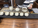 鴻運享景德鎮汝窯茶具套裝2025新款家用喝茶輕奢高檔大氣茶壺功夫茶杯泡 7[8杯致飲版]豆黃-江海無(wú)崖蓋碗 曬單實(shí)拍圖