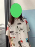 LPOX襯衫女夏季韓版印花襯衫女2025新款夏季寬松休閑款女式短袖襯衫 韓版水瓶_圖片色 S 曬單實拍圖