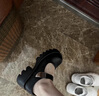 妙麗（Millies）女鞋夏季輕奢設計感瑪麗珍女鞋厚底增高樂福鞋英倫單鞋女款皮鞋女 米色【跟高6CM】 37 曬單實拍圖