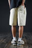 真維斯（Jeanswest）休閑短褲男士潮流新款純色簡(jiǎn)約百搭純棉寬松大碼直筒沙灘長(cháng)褲子 杏色 XL 曬單實(shí)拍圖