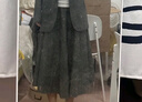 UR2024秋冬新款女裝格雷系氣質(zhì)人字紋肌理感半裙UWG540112 曬單實拍圖
