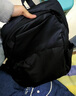 梵昇昱雙肩包情人節男士新款休閑旅行包電腦包背包初高中大學(xué)生輕便書(shū)包 褶皺雙肩包【黑色-無(wú)掛件】 曬單實(shí)拍圖