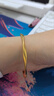 中國(guó)黃金（CHINA GOLD）莫比烏斯黃金手鐲女足金古法素圈鐲子手環(huán)飾品生日禮物送女友愛(ài)人 【古法無(wú)孔】圈號(hào)58 約5.1g 曬單實(shí)拍圖