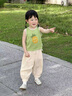 幼歌（YOUGE）嬰幼兒夏季新款寬松百搭防蚊褲透氣親膚兒童休閑長(zhǎng)褲潮 米白 90 cm 曬單實(shí)拍圖
