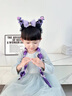 G.DUCKKIDS發(fā)辮兒童發(fā)圈女童庫洛米挑染泡泡假麻花辮發(fā)箍小女孩彩色辮子發(fā)飾 熱售1#黑紫庫洛米【辮子】 曬單實拍圖