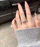 周百福GIA裸鉆定制鉆戒鉆石戒指女鉑金結婚求婚戒指50分1克拉真鉆無奶咖 GIA裸鉆定金 曬單實拍圖