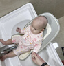 英氏（YEEHOO）洗屁股神器嬰兒寶寶洗屁屁新生兒女童洗pp兒童洗臭臭洗澡浴盆 0-12月  灰色洗PP神器 曬單實(shí)拍圖
