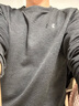 安德瑪（UNDERARMOUR）男子圓領(lǐng)高爾夫運動保暖抓絨衛(wèi)衣1373675 黑色001 L 曬單實拍圖