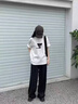 佐敘西裝褲女窄版直筒闊腿褲春夏高個(gè)子休閑長(cháng)褲子商務(wù)通勤面試辯論賽 黑色 當/次日達 M （90-105斤） 曬單實(shí)拍圖